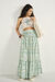 Teal Garden Skirt Set